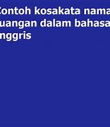 Ruangan Gudang Dalam Bahasa Inggris